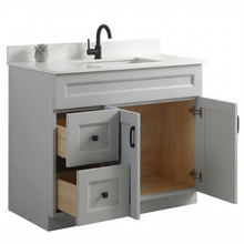Livia 42" Bathroom Vanity – Solid Wood, Single Sink, Freestanding