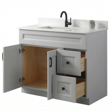 Livia 42" Bathroom Vanity – Solid Wood, Single Sink, Freestanding