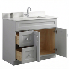 Livia 42" Bathroom Vanity – Solid Wood, Single Sink, Freestanding