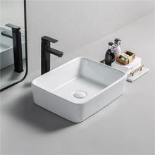 Rectangular Ceramic Vessel Sink – White Finish