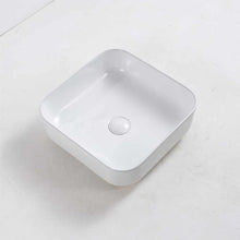 Square Ceramic Vessel Sink – White Finish