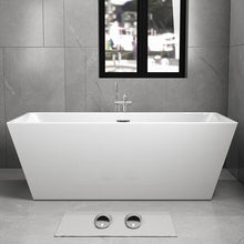 67" Freestanding Tub HB-7102-67 - Modern Oval Acrylic Bathtub for Luxury Bathroom Decor