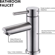 NLB - Bathroom Faucet Brushed Nickel HT-8888PC