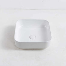 Square Ceramic Vessel Sink – White Finish