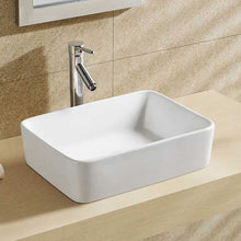 Rectangular Ceramic Vessel Sink – White Finish