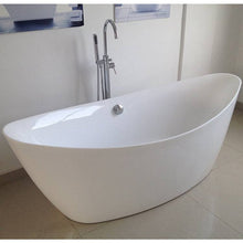 71" Freestanding Tub HB-7114-71 - Modern Oval Acrylic Bathtub for Luxury Bathroom Decor