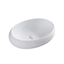 Round Ceramic Vessel Sink – Elevated Edge Design / White Finish
