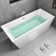 67" Freestanding Tub HB-7102-67 - Modern Oval Acrylic Bathtub for Luxury Bathroom Decor
