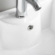 Geometric Pedestal Sink – White Modern Design