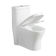 One Piece Toilet Bowl SKU: 832- Soft Close Seat with High Efficiency Dual Flush in White. Dual-Flush