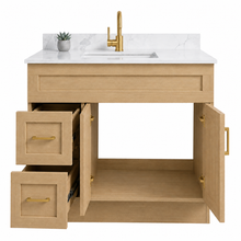 Aria 36" Bathroom Vanity – HDF, Single Sink, Freestanding