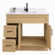 Aria 36" Bathroom Vanity – HDF, Single Sink, Freestanding