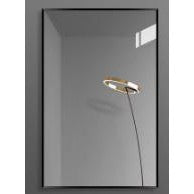 Rectangular Bathroom Mirror / Black Metal Frame