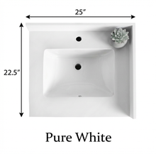 25" x 22.5" Pure White Countertop