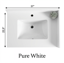 Livia 36" Bathroom Vanity – Solid Wood, Single Sink, Freestanding
