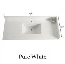 Livia 48" Bathroom Vanity – Solid Wood, Single Sink, Freestanding