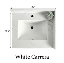 Livia 24" Bathroom Vanity – Solid Wood, Single Sink, Freestanding