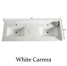 Livia 72" Bathroom Vanity – Solid Wood, Double Sink, Freestanding
