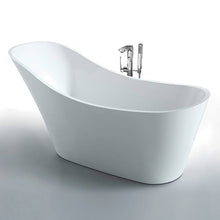 67" Freestanding Tub HB-5005-67 - Modern Oval Acrylic Bathtub for Luxury Bathroom Decor