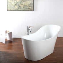 67" Freestanding Tub HB-5005-67 - Modern Oval Acrylic Bathtub for Luxury Bathroom Decor
