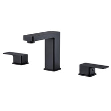 Three Hole Widespread Bathroom Faucet Matt Black / Brushed Gold