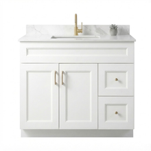 Livia 36" Bathroom Vanity – Solid Wood, Single Sink, Freestanding