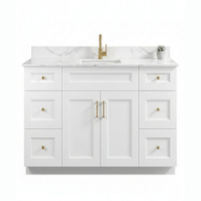Livia 48" Bathroom Vanity – Solid Wood, Single Sink, Freestanding