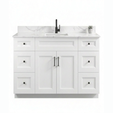 Livia 48" Bathroom Vanity – Solid Wood, Single Sink, Freestanding