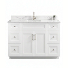 Livia 48" Bathroom Vanity – Solid Wood, Single Sink, Freestanding