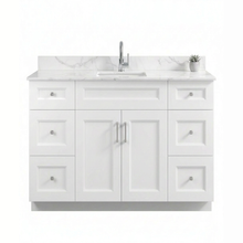 Livia 48" Bathroom Vanity – Solid Wood, Single Sink, Freestanding