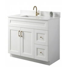 Livia 36" Bathroom Vanity – Solid Wood, Single Sink, Freestanding