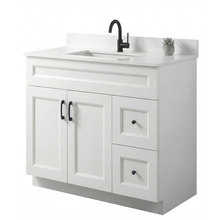 Livia 36" Bathroom Vanity – Solid Wood, Single Sink, Freestanding