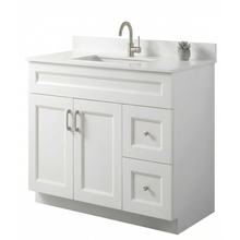 Livia 36" Bathroom Vanity – Solid Wood, Single Sink, Freestanding