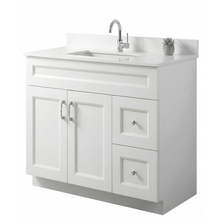 Livia 36" Bathroom Vanity – Solid Wood, Single Sink, Freestanding