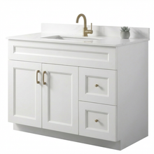 Livia 42" Bathroom Vanity – Solid Wood, Single Sink, Freestanding
