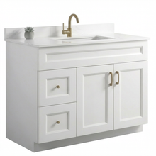 Livia 42" Bathroom Vanity – Solid Wood, Single Sink, Freestanding