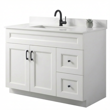Livia 42" Bathroom Vanity – Solid Wood, Single Sink, Freestanding