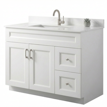 Livia 42" Bathroom Vanity – Solid Wood, Single Sink, Freestanding