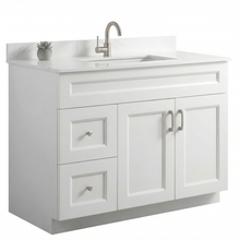 Livia 42" Bathroom Vanity – Solid Wood, Single Sink, Freestanding
