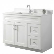 Livia 42" Bathroom Vanity – Solid Wood, Single Sink, Freestanding