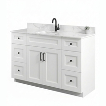 Livia 48" Bathroom Vanity – Solid Wood, Single Sink, Freestanding