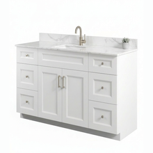 Livia 48" Bathroom Vanity – Solid Wood, Single Sink, Freestanding