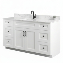 Livia 72" Bathroom Vanity – Solid Wood, Single Sink, Freestanding