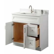 Livia 36" Bathroom Vanity – Solid Wood, Single Sink, Freestanding