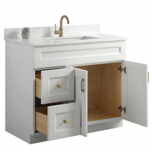 Livia 42" Bathroom Vanity – Solid Wood, Single Sink, Freestanding
