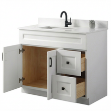 Livia 42" Bathroom Vanity – Solid Wood, Single Sink, Freestanding