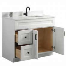 Livia 42" Bathroom Vanity – Solid Wood, Single Sink, Freestanding