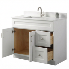 Livia 42" Bathroom Vanity – Solid Wood, Single Sink, Freestanding
