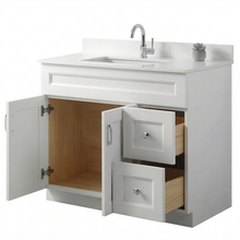 Livia 42" Bathroom Vanity – Solid Wood, Single Sink, Freestanding