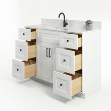 Livia 48" Bathroom Vanity – Solid Wood, Single Sink, Freestanding